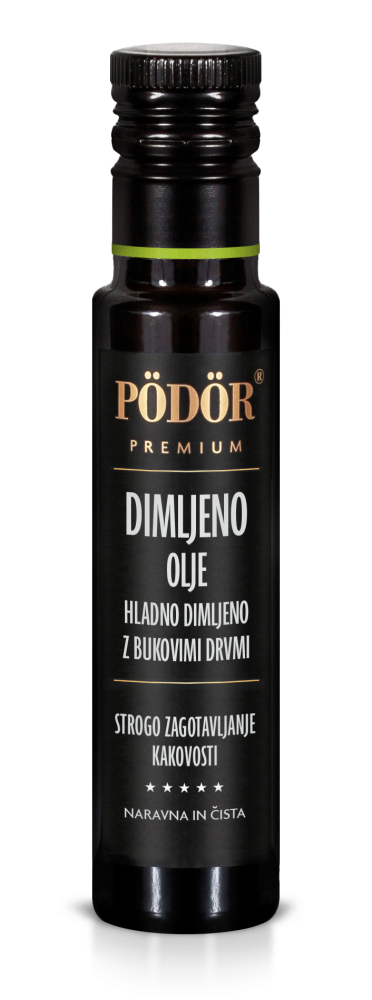 Dimljeno olje - hladno dimljeno z bukovimi drvmi