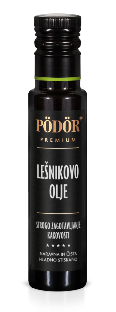 Lešnikovo olje iz piemonskih lešnikov hladno stiskano