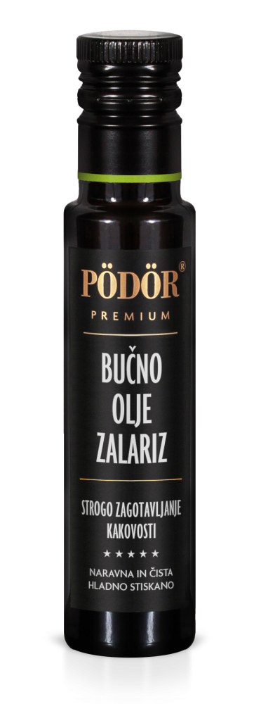 Bučno olje, Zalariz hladno stiskano
