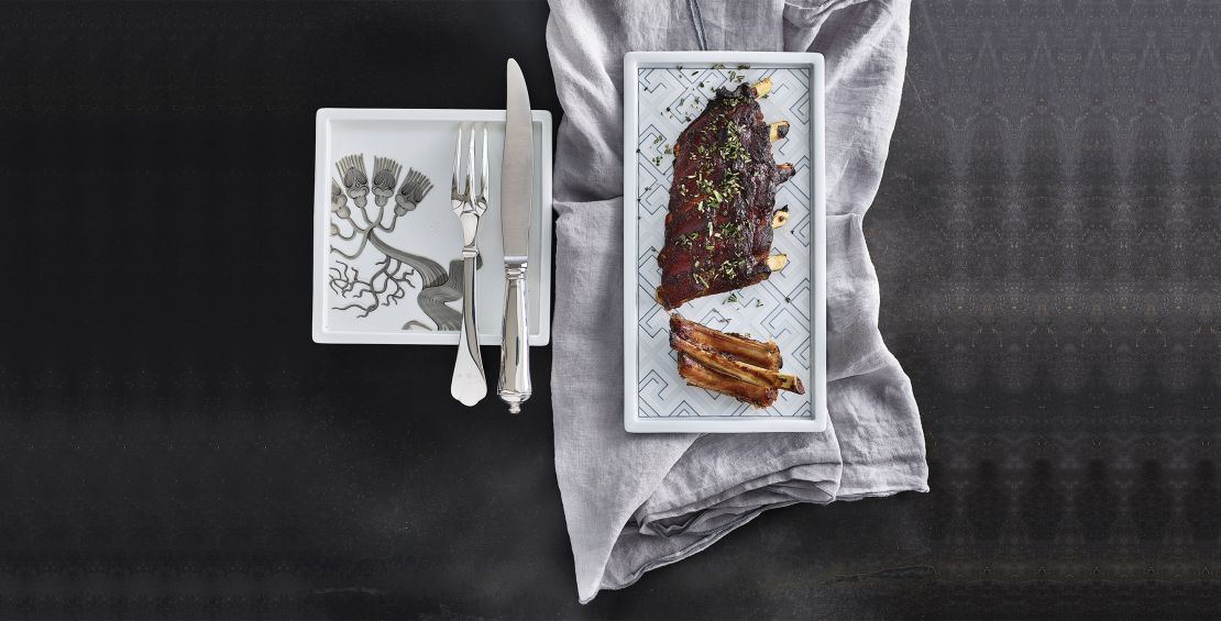Svinjska rebrca z BBQ omako 