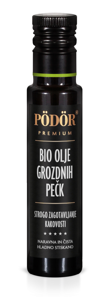Bio olje grozdnih pečk hladno stiskano