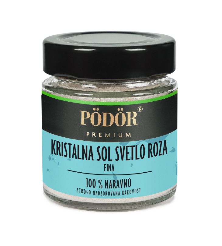 Kristalna sol svetlo roza fina