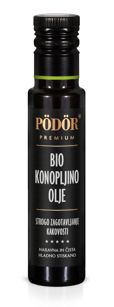 Bio konopljino olje hladno stiskano