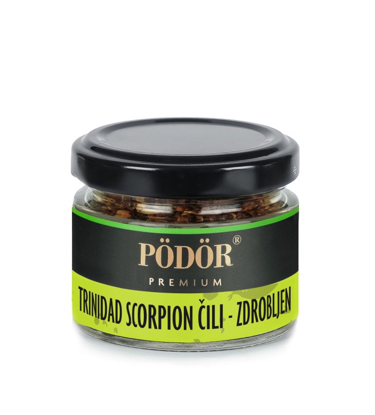 Trinidad Scorpion čili - zdrobljen
